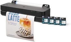 HP DesignJet T210 Large Format 24-inch Poster Printer, for Easy Poster & CAD Printing. Includes up to 1-Year of Ink (8AG32L) - New Model