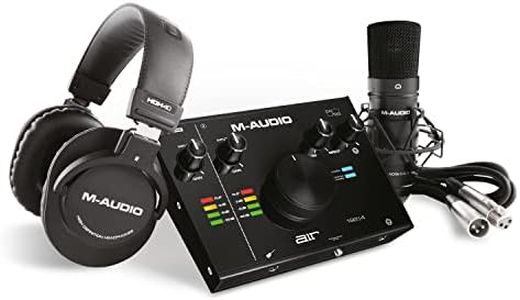 M-Audio AIR VSP Pack d’enregistrement complet - Interface audio ou carte son USB, microphone à condensateur, casque studio, câble XLR et logiciels