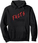 AspeAr Facts Dont Care About Your Feelings Pullover Hoodie (Black,L)