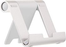 Amazon Basics Multi-Angle Portable Stand for iPad Tablet, E-reader and Phone - Silver