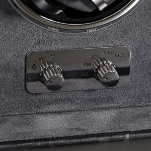 ROTHWELL 4 Watch Winder – Black Automatic Watch Storage Box