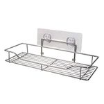 4RCE Stainless Steel Multipurpose Self Bathroom Rack, Kitchen, Home, Adhesive Organizer for Bathroom Without Drilling Storage soap, Shampoo, Detergent Racks & Wall Holder Box Storage Basket