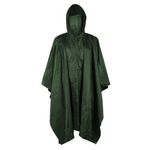 HACER Hooded Raincoat Hooded Universal Outdoor Water Resistant Portable Rainwear Suit for Men Women Boys & Girls (Dark Green)