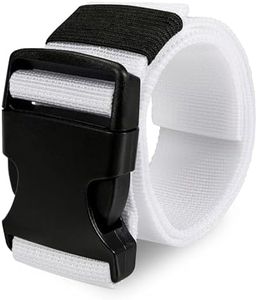 Hilhook 8 Pack Flag Football Belts, 45 Inches Adjustable Sport Football Belts with Buckle for Men Women Youth Boys Girls Kids Football Pant Belts, White