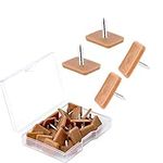 LUTER 30pcs Nail-on Drawer Slides, Plastic Tack-in Drawer Glides Furniture Sliders for Drawers Easily and Smoothly Pulling Out (Brown)