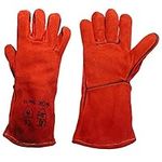 Ultimate Industrial WGR - SIZE MENS WGR Standard Welding Gauntlet, Single Pair, Size 10/Large, Red