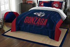 Northwest NCAA Gonzaga Bulldogs Modern Take Two Sham Set, Navy Blue, Full/Queen Size, Blend