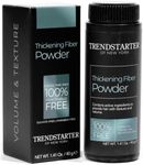 TRENDSTARTER - THICKENING FIBER POWDER (40g) - Natural Matte Finish Hair Styling Powder for All Hair Colors - Instant Thickness, Volume, & Texture - Oil Eliminating Lightweight Formula