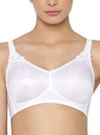 Triumph International Women's Synthetic Padded Wire Free Minimizer Bra White