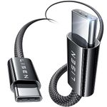 LISEN 60W USB Type C to C Cable 0.5M 2-Pack for Samsung S24 Note Ultra, iPhone 15 Pro, Google Pixel, iPad Mini/Pro,Air 2024, MacBook
