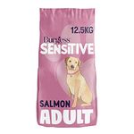 Burgess Sensitive Hypoallergenic Dog Food Scottish Salmon and Rice, Transparent, 12.5 kg (Pack of 1)