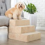 Zinus 3 Step Comfort Pet Stairs/Pet Ramp/Pet Ladder, Small