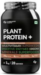 Carbamide Forte Plant Protein Powder - Plant Based Pea c with Multivitamin, Minerals, Superfoods, Digestive Enzymes - Belgian Chocolate Flavour - 1Kg