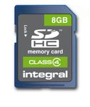 Integral Memory SDHC Class 4 Memory Card (without container) blue blue 8 GB