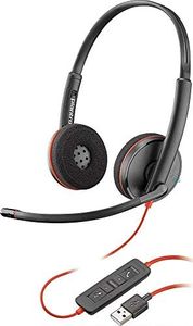 Plantronics - Blackwire 3220 - Wired Dual-Ear (Stereo) Headset with Boom Mic - USB-A to connect to your PC and/or Mac