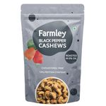 Farmley Premium Black Pepper Roasted Dry Nut Cashew Snacks 160g | Rich in Protein | Crunchy & Delicious