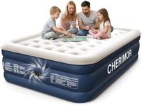 CHERIMOR Air Mattress Queen with Built in Pump, 18" Raised Comfort, 48Hr Leak-Tested Inflatable Blow Up Mattress, 3-Min Inflation, 800lbs Honeycomb Coil Support Matelas Gonflable for Guest & Sleepover