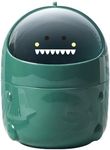 Greyoe Desk Bin, Mini Bin, Small Bin, Kitchen Bin Bedroom Bin Desktop Trash Can Small Desktop Trash Can Bathroom Trash Can Bathroom Kitchen Portable Cute Cartoon Style Trash Can (Green)
