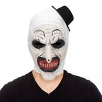 AENEY Adults Terrifier Art The Clown Mask, Horror Movie Character Full Face Scary Cosplay Mask, Halloween Carnival Party Props