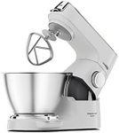 Kenwood Titanium Chef Baker XL Stand Mixer KVL65.001WH, Includes 7L Stainless Steel Bowl and Splashguard, Beater, Whisk and Dough Hook Tool, 1400W, White