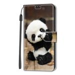 Dfjhure Motorola Moto G04/G24 Case Leather Flip Wallet Phone Case Cover Silicone Shockproof Bumper Cover Stand View Cover with Card Slots Phone Case For Motorola Moto G04/G24- Panda