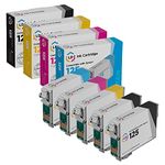 LD Remanufactured Epson 125 / T125 Set of 5 Ink Cartridges (2 Black, 1 Cyan, 1 Magenta, 1 Yellow) for Stylus NX125,