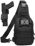 ATBP Small Tactical Sling Bag For Men With Holster Military EDC Shoulder Backpack Crossbody Pack 7 Liters