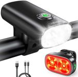 Zewdov 1000LM Bike Lights for Night Riding with Spotlight & Floodlight