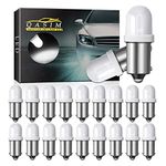 Qasim 756 1893 1847 BA9S Led Bulb Pinball Machine Light Coin Display Game Bulb GE44 47 755 T11 BA9S Bayonet Led Bulb AC/DC 6V 6.3V Non-Polarity (Pack of 20 White)