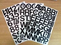 Pack of 79 x 2" (50mm) Black Vinyl 
