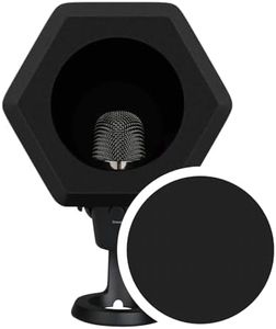 Professional Microphone Isolation Ball with 2-Layered Pop Filter, High Density Foam Great Noise Cancellation