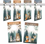 Hadley Designs 6 Hanger Dividers Baby Closet Size Dividers - Woodland Baby Closet Dividers, Organizer for Nursery Organization, Newborn Essentials, Nursery Closet Dividers Girl or Boy