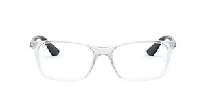 Ray-Ban Unisex Clear Lens Square Frames - 0RX7047