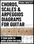 Chords, Scales & Arpeggios Diagrams for Guitar: A visual guide for guitar grades and study of all Rockschool guitar grades debut 1, 2, 3, 4, 5, 6, 7, ... and teachers, learning and reference.