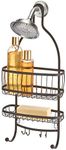 InterDesign York Lyra - Bathroom Shower Caddy Shelves - Bronze - 10 x 4 x 22 inches