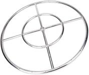 GASPRO 24 Inch Fire Pit Ring Burner, Round Fire Pit Burner for Fire Pit, Natural Gas & Propane Fireplace, 304 Series Stainless Steel, BTU 296,000 Max