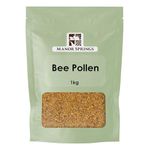 Bee Pollen Granules 1kg | Pure Fresh Harvest, Natural Superfood, Raw Sweet Flavour | by Manor Springs