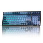 RK ROYAL KLUDGE RK98 Mechanical Gaming Keyboard Triple Mode 2.4G/BT5.1/USB-C 100 Keys Hot Swappable Linear Red Switch with Number Pad RGB Backlit 3750mAh Battery NKRO Keyboard Ergonomic,US Layout