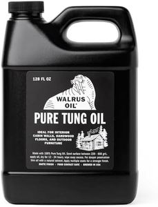 Walrus Oil - 100% Pure Tung Oil, Wood Finish for Any Woodworking Project, Natural, VOC-Free. 128oz / 1 Gallon Jug