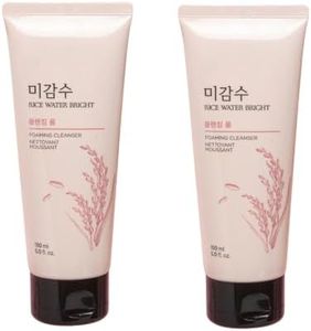 The Face Shop Rice Water Bright Cleansing foam | Face Wash for Glowing Skin | Cleanser for Uneven Skin Tone | Korean Skin Care Products For all skin types (Pack of 2)