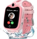 ELEJAFE Kids Smart Watch-4G GPS Smart Phone Watch for Girls with HD Video Call Family Voice Chat SOS, IP68 Waterproof School Mode Camera Alarm Calculator, Kids Smart Watch Birthday Gifts for 4-12
