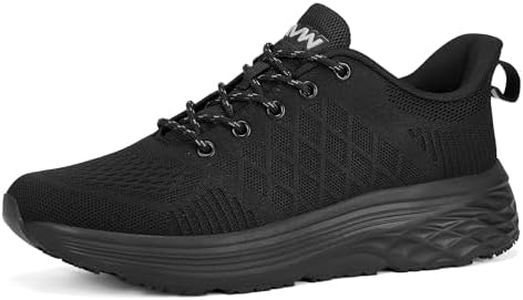 AVW Men's Anti-Slip Work Shoes - Lightweight, Water-Resistant Upper and Easy to Put on and Take Off for Food Service, Black, 6.5