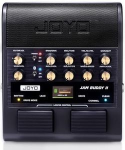 JOYO 10W Portable Electric Guitar Amp Multi-Effects Pedal Combo Amplifier with Footswitch,14 Amp Models,3-Band EQ,36 Drum Patterns & Looper,OTG Recording,Bluetooth for Practice(JAM Buddy II, Black)