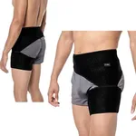 Copper Compression Groin Hip Brace - Thigh Wrap Provides Support for Lower Back & Hip Pain Relief, Arthritis, Bursitis, Fracture, Hernia, Labral Tear, Sciatica - Adjustable to Fit Men & Women