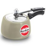 Hawkins 3 Litre Contura Pressure Cooker, Ceramic Coated Handi Inner Lid Cooker, Apple Green (CAG30)