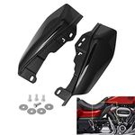 AQIMY Black Mid-Frame Air Deflector Heat Shield Trim Cover for Harley Touring Electra Street Glide Road Glide Trike 2017-2022