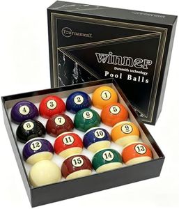 SUPERDIAMOND Billiard Balls Set - Premium Phenolic Resin Pool Balls Unbreakable Hardness, Resists Chipping & Cracking, Long-Lasting Polish Perfect for Tournaments, Game Rooms & as a Gift for Players