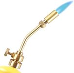 IDEALFLAME Propane Torch Head, Manual Start Basic Brass Torch Nozzle Blow Torch Tip for Soldering, Welding, Thawing, Brazing and Cooking (Torch Only)