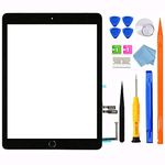 JPUNG Digitizer for iPad 6 6th Gen Touch Screen Replacement 2018 9.7",Only for 6th Generation A1893 A1954, with Home Button, Full Repair Kit, Camera Holder