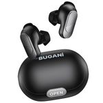 BUGANI True Wireless Earbuds, Bluetooth Earbuds with Deep Bass, ENC Noise Cancelling in-Ear Headphones with 24H Playtime, Fast Charging, Bluetooth 5.3, IPX6 Waterproof, Secure Fit for Sports Work